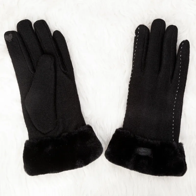 Shanghai Story Wool Blend Knit Gloves Women's-9