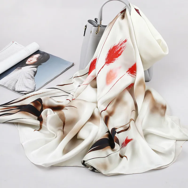 Shanghai Story 100% Mulberry Silk Scarves Women's Enchanted Dreams, Gift Box Set-48
