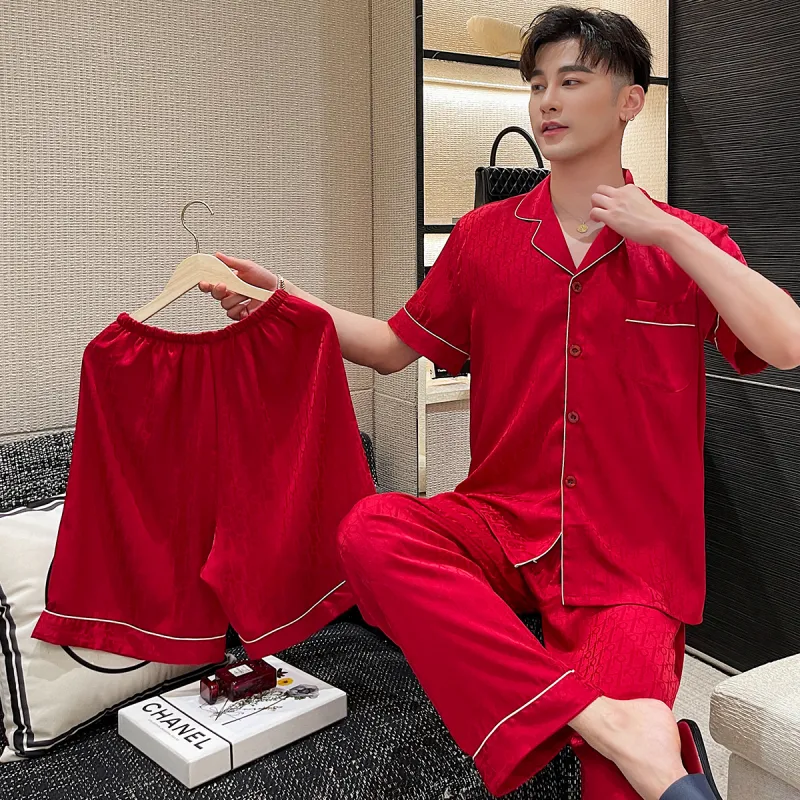 Shanghai Story Pajama Set Unisex Red-7