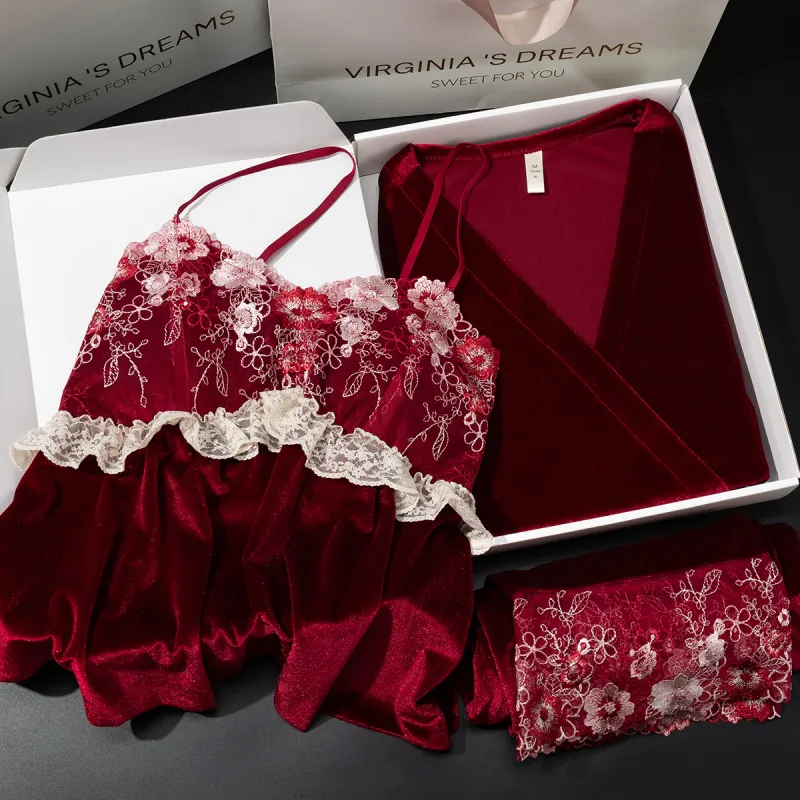 Shanghai Story Pajama Set Women's 3 Piece Set-2