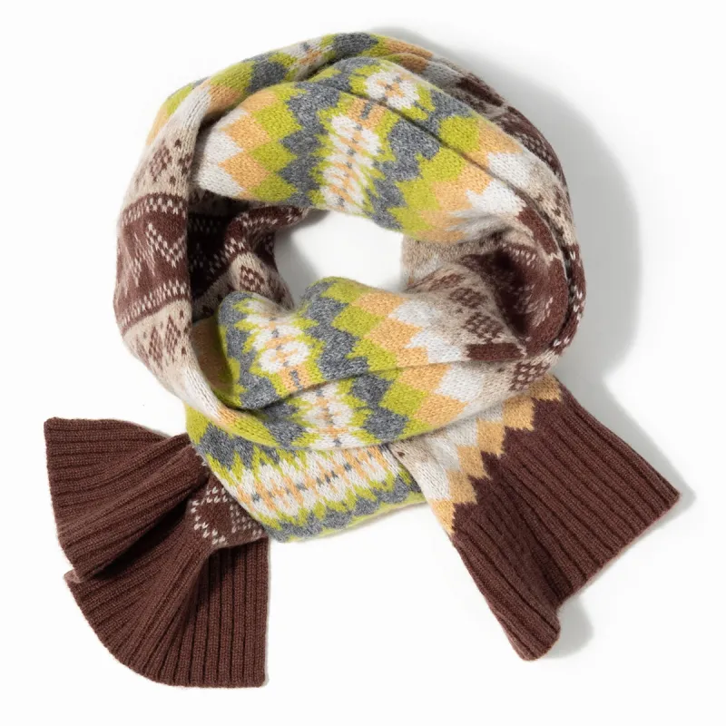 Shanghai Story Sheep Wool Knit Scarves Unisex-3