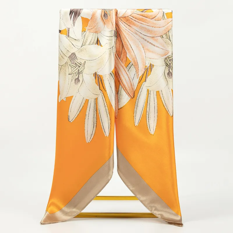 Shanghai Story 100% Polyester Silk Scarves Women's-95