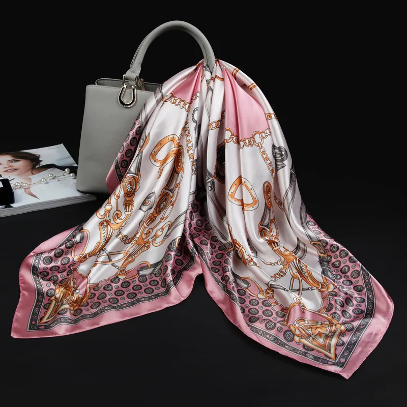 Shanghai Story 100% Polyester Silk Scarves Women's-94