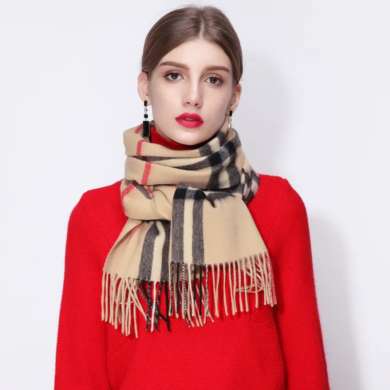 Shanghai Story Sheep Wool Knit Scarves Unisex-14