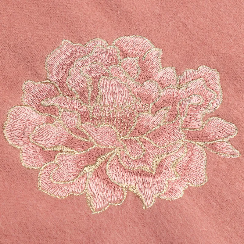Shanghai Story Sheep Wool Shawls Women's Prosperous Era Peony 4 Colors-1