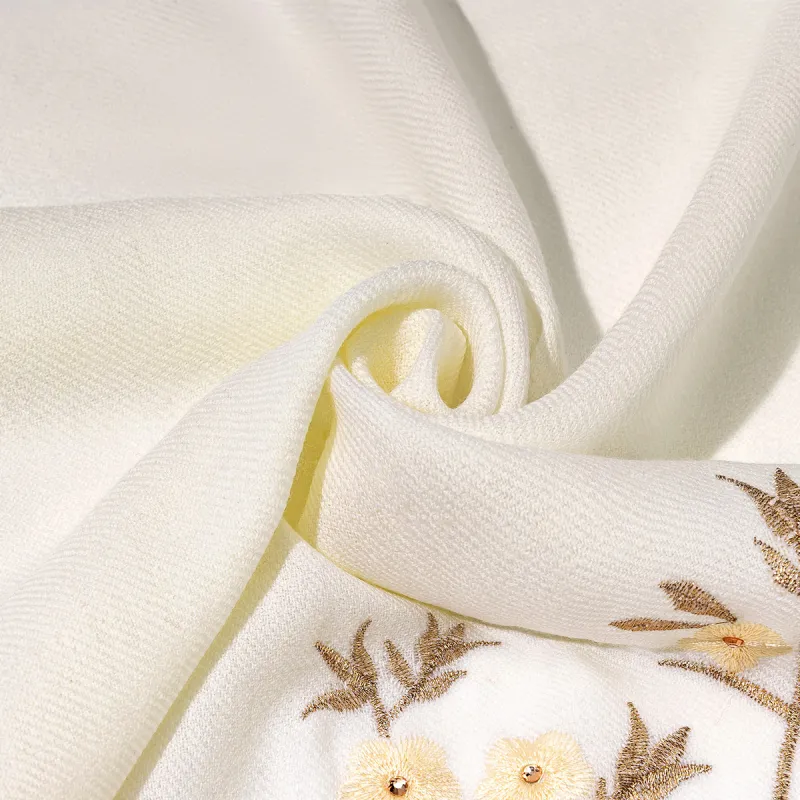Shanghai Story 100% Sheep Wool Shawls Women's Fragrance Collection 3 Colors Available-2