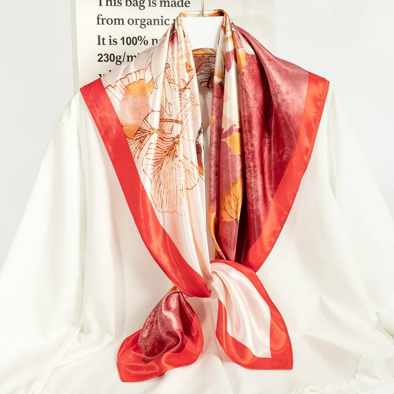 Shanghai Story 100% Polyester Silk Scarves Women's-64