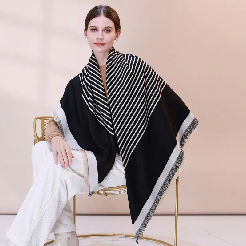 Shanghai Story Polyester Knit Scarves Women's-28