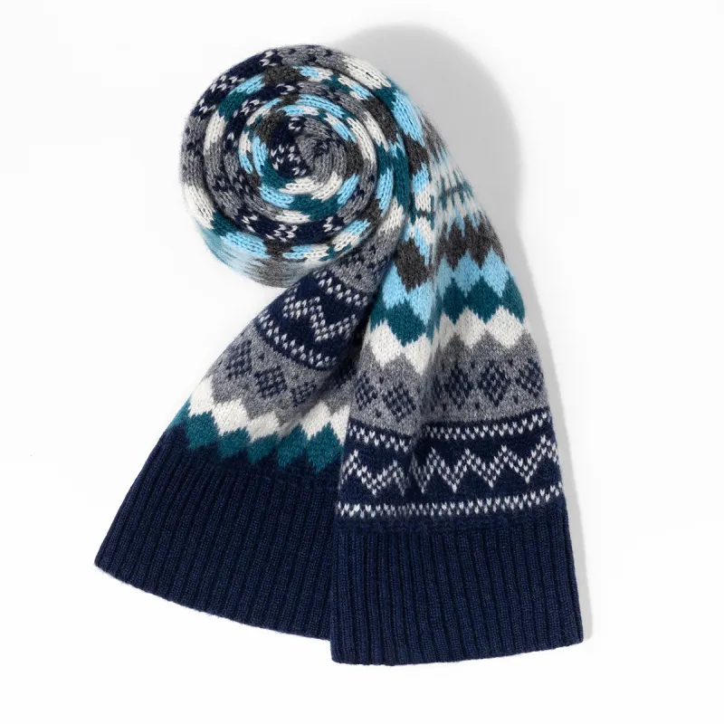 Shanghai Story Sheep Wool Knit Scarves Unisex-11