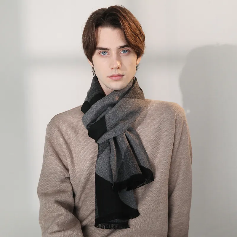 Shanghai Story Polyester Knit Scarves Men's-41