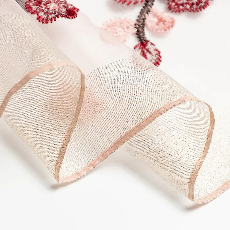 Shanghai Story Polyester Silk Scarves Women's Beaded Feather Fall-34