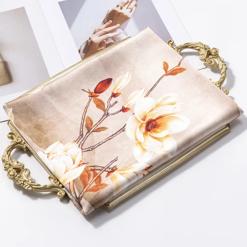 Shanghai Story 100% Mulberry Silk Scarves Women's Summer Solstice Listening To Lotus, Gift Box Set-5