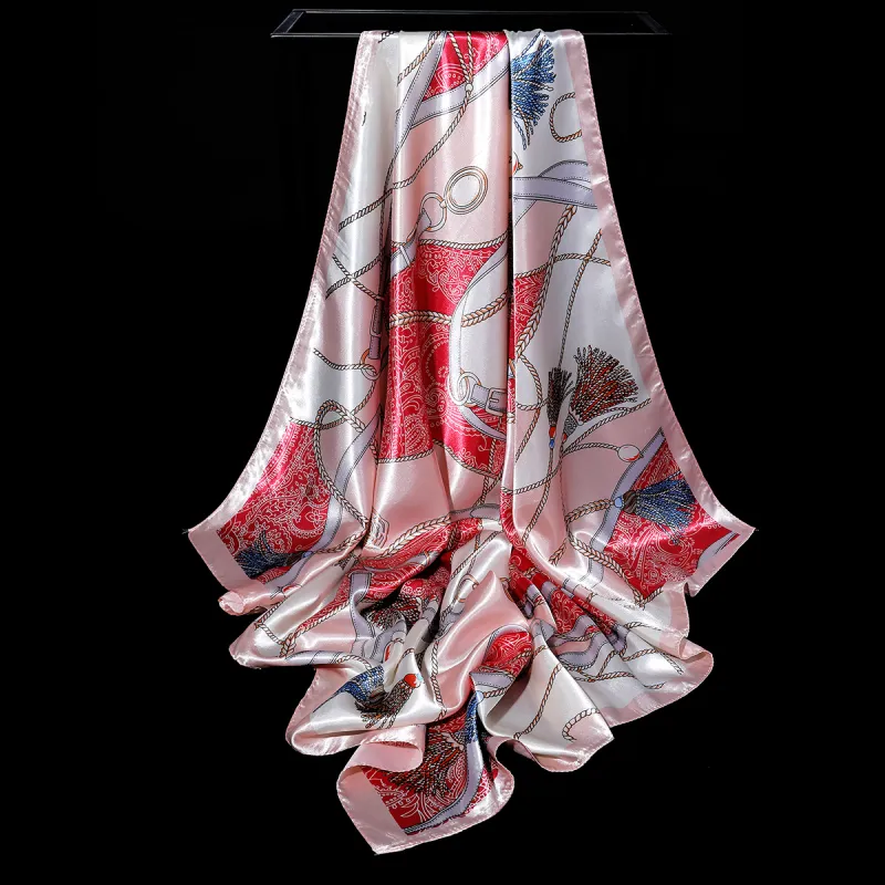 Shanghai Story 100% Polyester Silk Scarves Women's-59