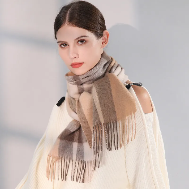 Shanghai Story Sheep Wool Knit Scarves Unisex-8
