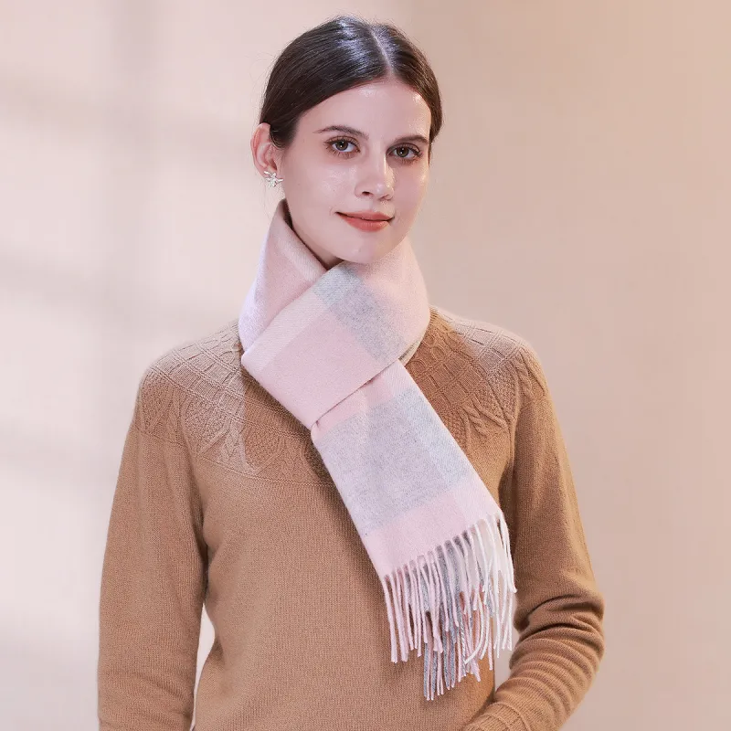 Shanghai Story Sheep Wool Knit Scarves Unisex-30