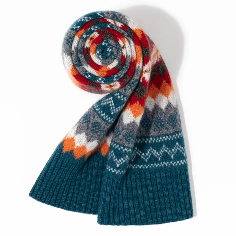 Shanghai Story Sheep Wool Knit Scarves Unisex-6