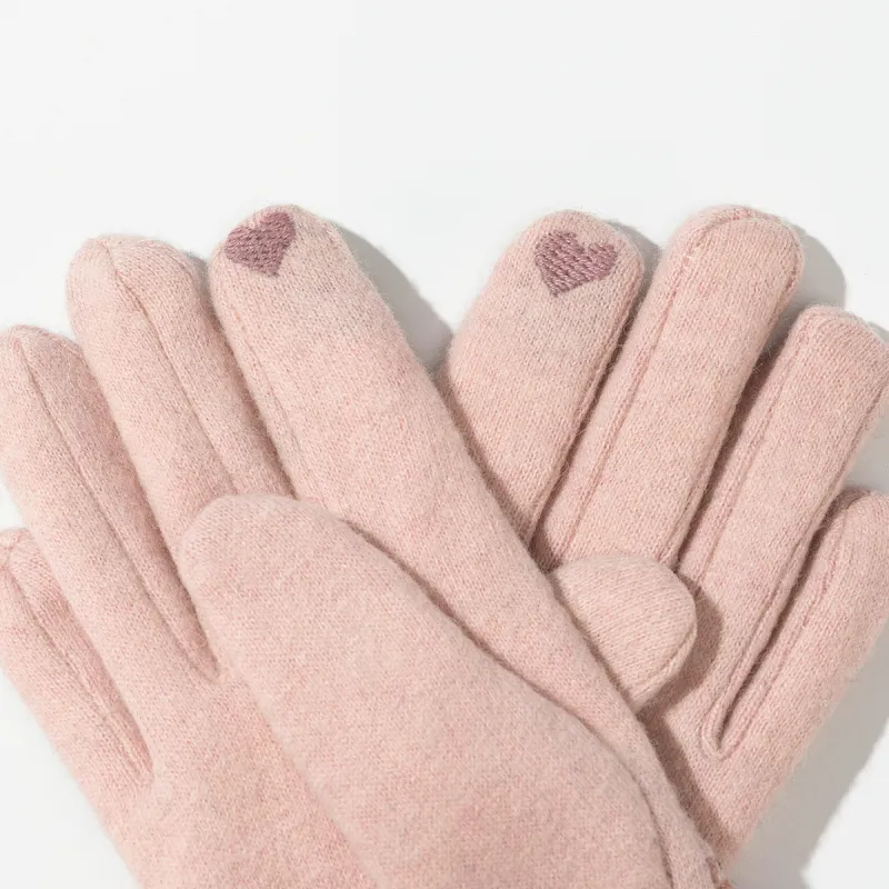 Shanghai Story Sheep Wool Blend Knit Gloves Women's-5