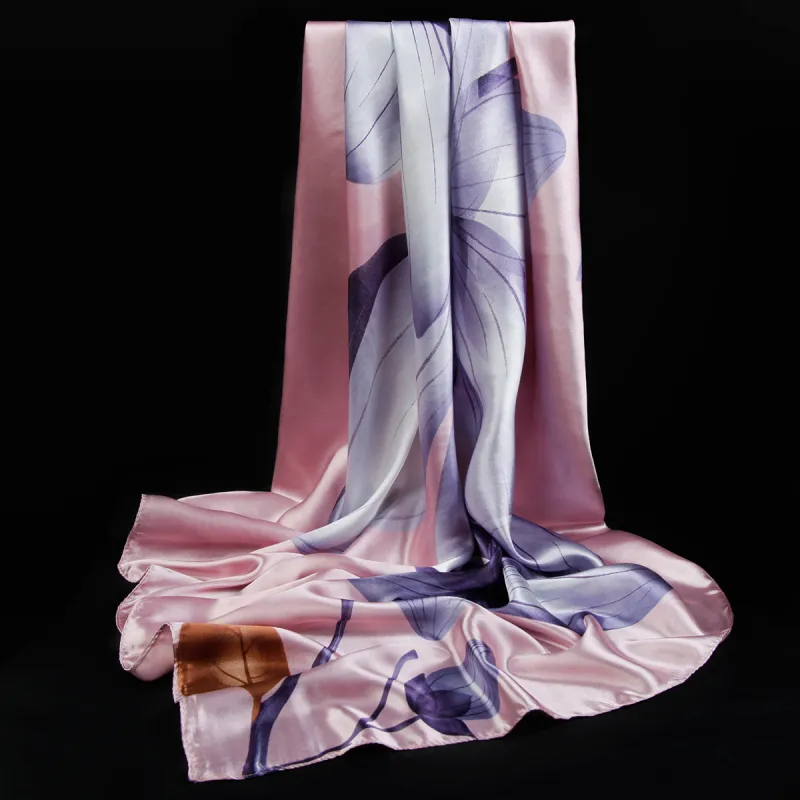 Shanghai Story 100% Polyester Silk Scarves Women's-103