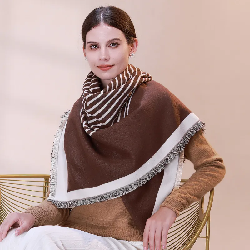 Shanghai Story Polyester Knit Scarves Women's-22