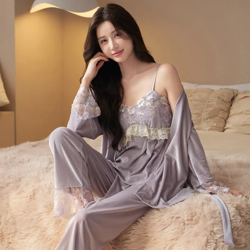 Shanghai Story Pajama Set Women's 3 Piece Set-19