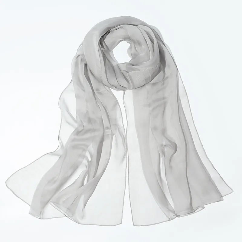 Shanghai Story 100% Mulberry Silk Silk Scarves Women's Dusty Pink Gradient Gift Box Set-22