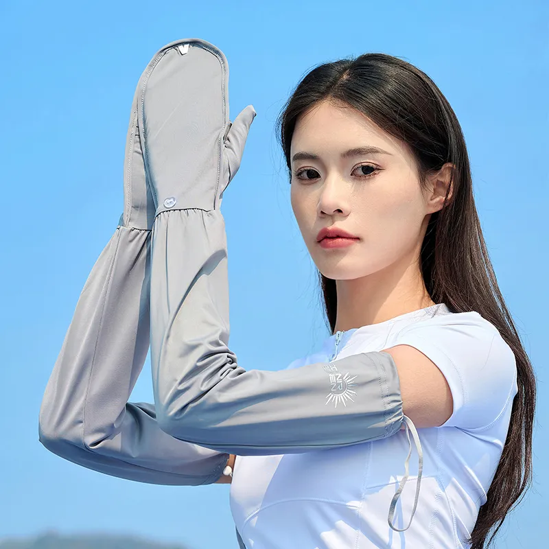 Shanghai Story Polyester, Elastane Sun Protection Sleeves Women's-17