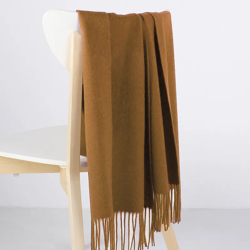 Shanghai Story 100% Sheep Wool Knit Scarves Unisex Multiple Colors-5