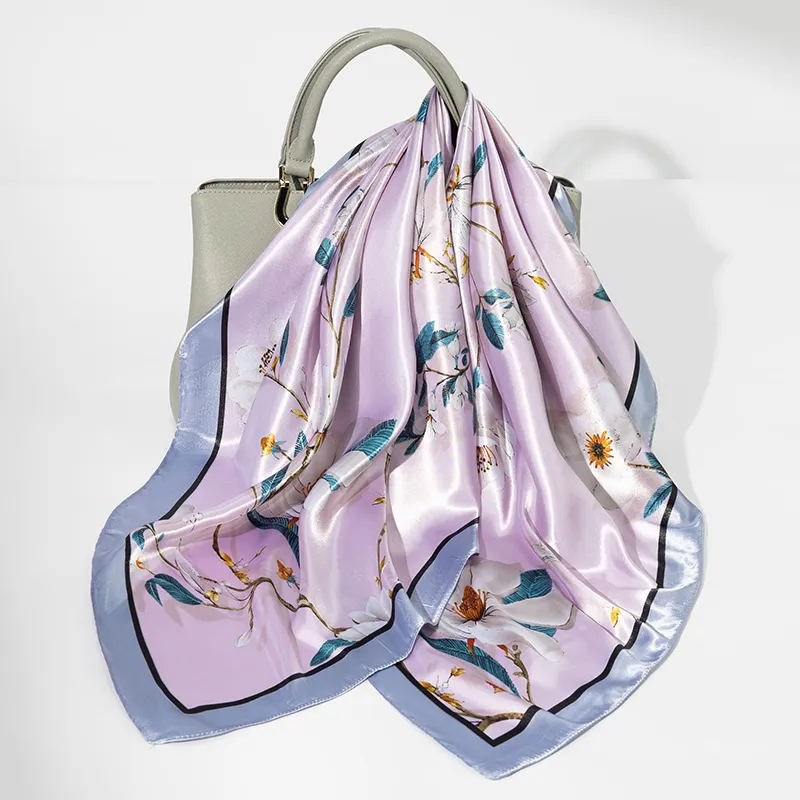 Shanghai Story 100% Polyester Silk Scarves Women's-24