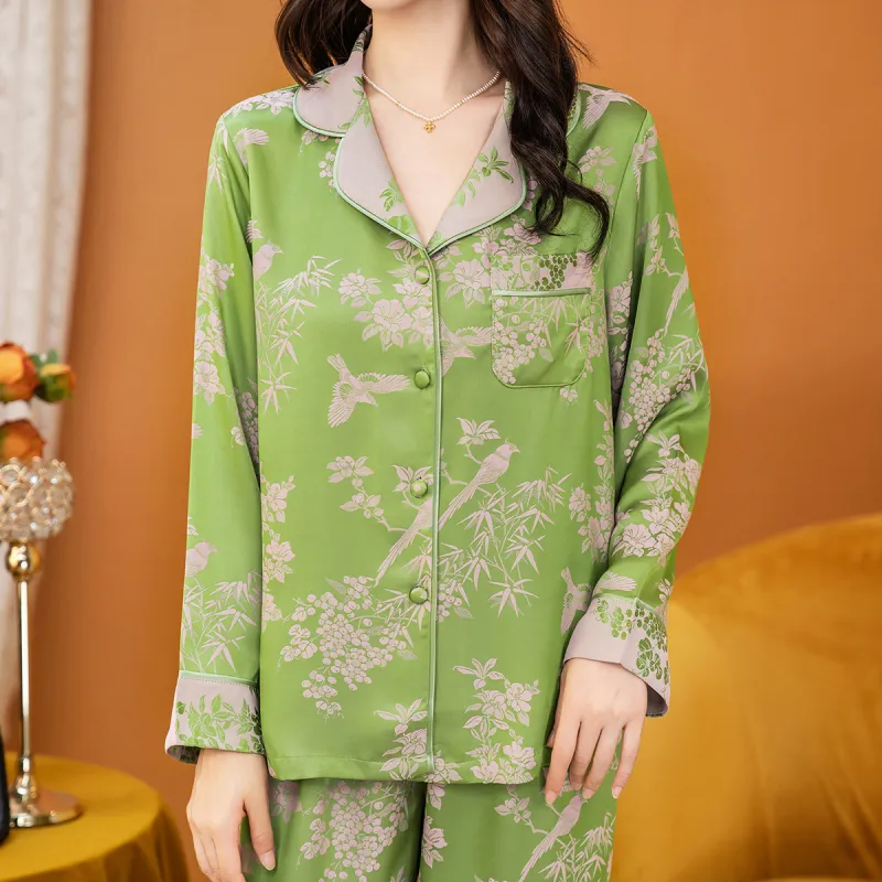 Shanghai Story Pajama Set Women's Grass Green-5