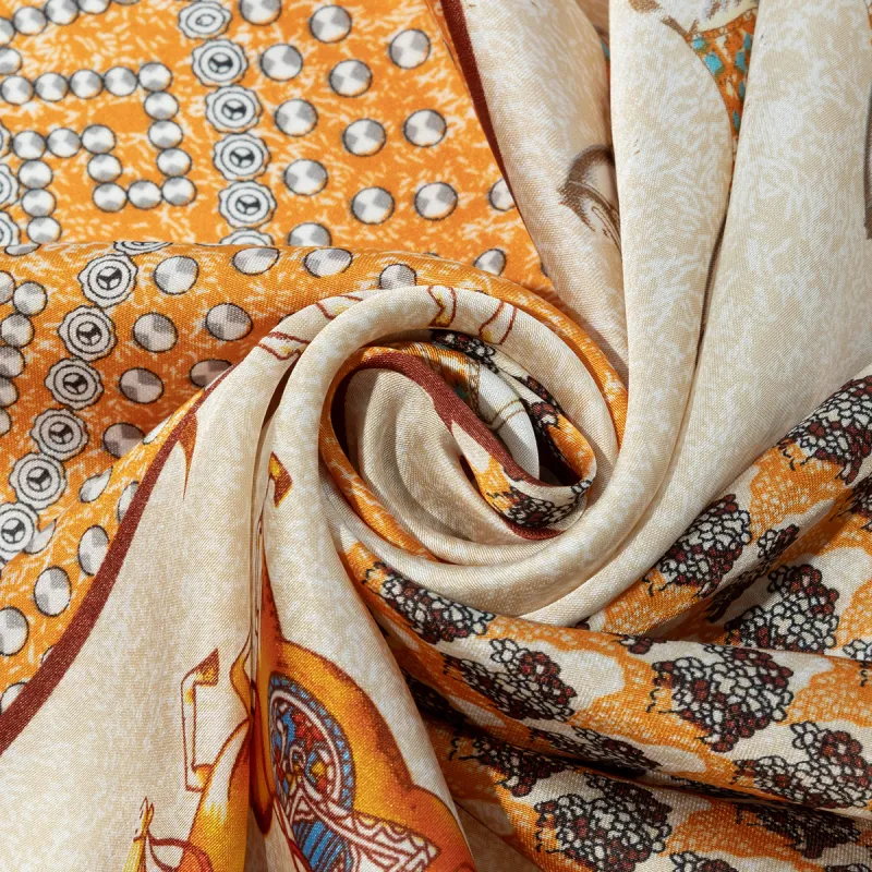 Shanghai Story 100% Polyester Silk Scarves Women's-73