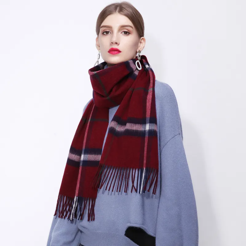 Shanghai Story Sheep Wool Knit Scarves Unisex-55