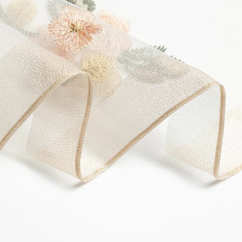 Shanghai Story Polyester Silk Scarves Women's Beaded Feather Fall-28
