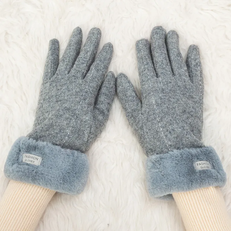 Shanghai Story Wool Blend Knit Gloves Women's-18