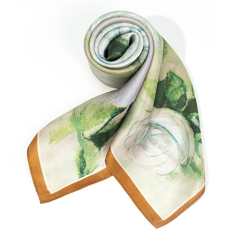 Shanghai Story 100% Mulberry Silk Silk Scarves Women's Patch Bamboo Leaf Flower Gift Box Set-89