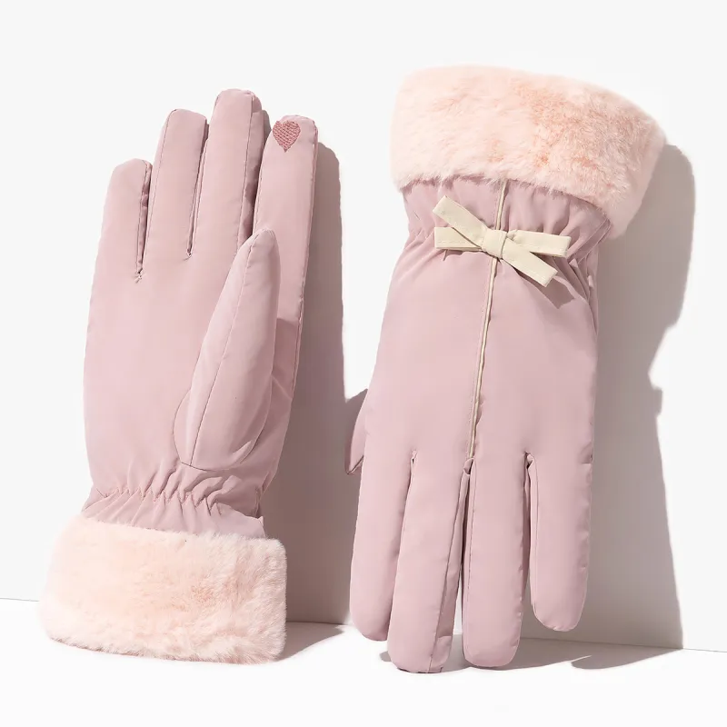 Shanghai Story Polyester Knit Gloves Women's-13