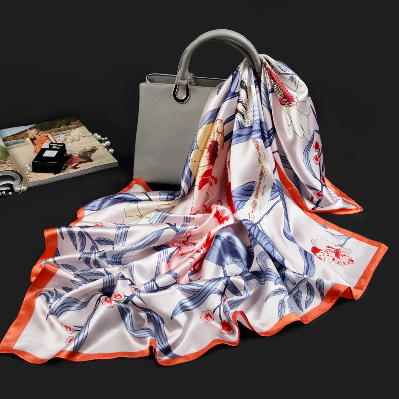 Shanghai Story 100% Polyester Silk Scarves Women's-42