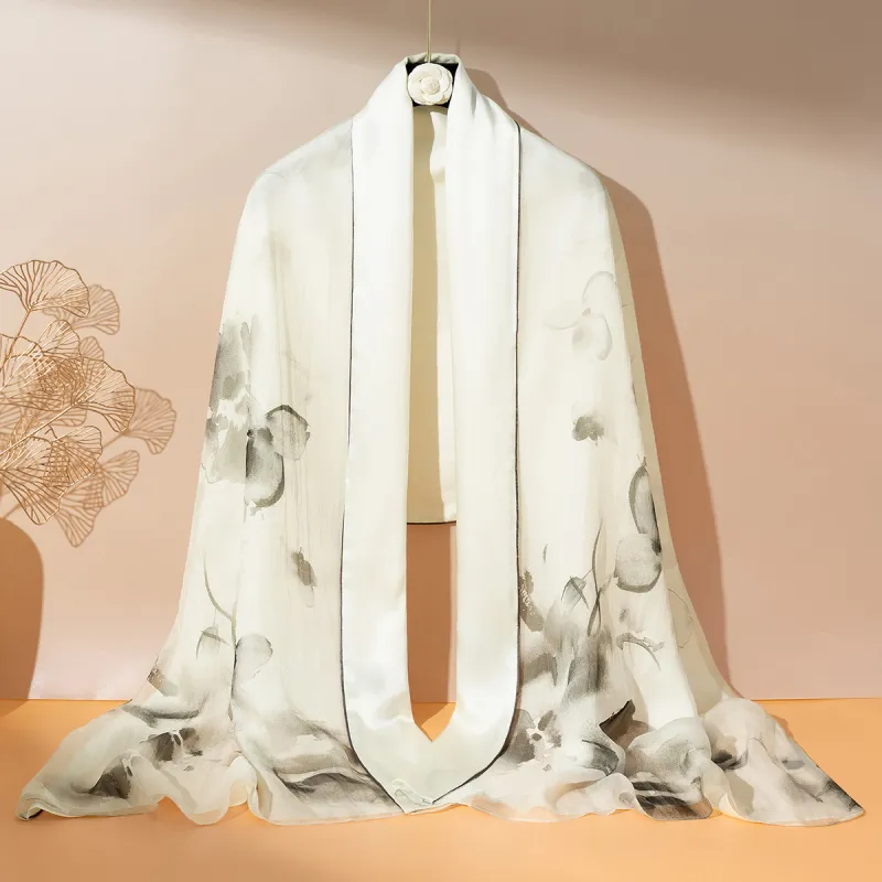 Shanghai Story 100% Mulberry Silk Scarves Women's Enchanted Dreams, Gift Box Set-18