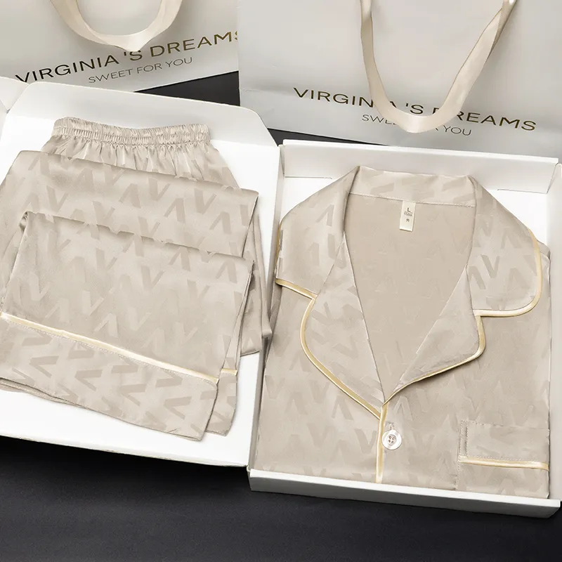 Shanghai Story Pajama Set Men's Light Coffee-3