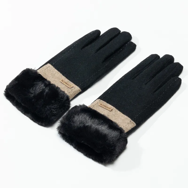 Shanghai Story Sheep Wool Blend Knit Gloves Women's-10