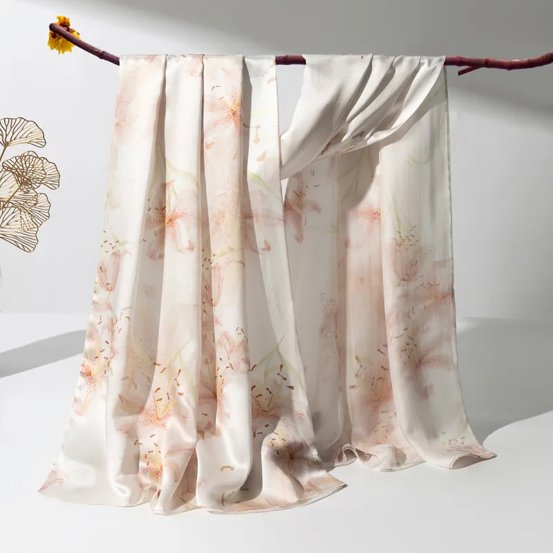 Shanghai Story 100% Mulberry Silk Scarves Women's Enchanted Dreams, Gift Box Set-89