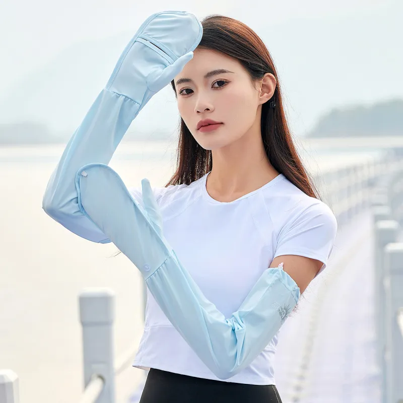 Shanghai Story Polyester, Elastane Sun Protection Sleeves Women's-29