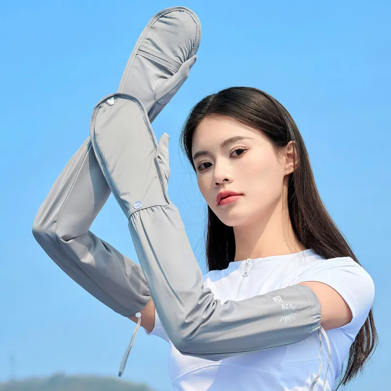 Shanghai Story Polyester, Elastane Sun Protection Sleeves Women's-16