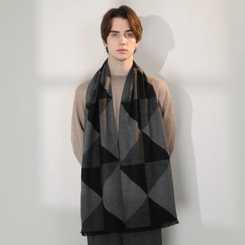 Shanghai Story Polyester Knit Scarves Men's-43