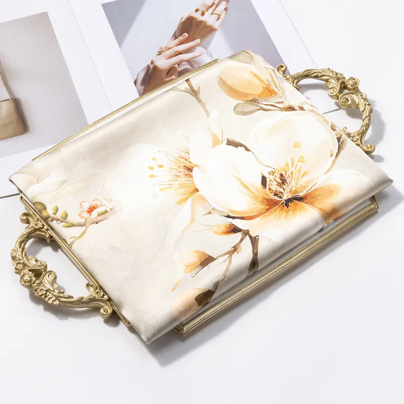 Shanghai Story 100% Mulberry Silk Scarves Women's Summer Solstice Listening To Lotus, Gift Box Set-11