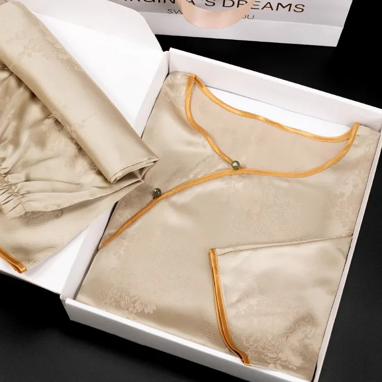 Shanghai Story Pajama Set Women's Champagne Gold-2