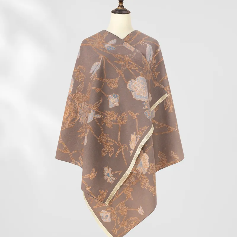 Shanghai Story Polyester Knit Scarves Women's-31