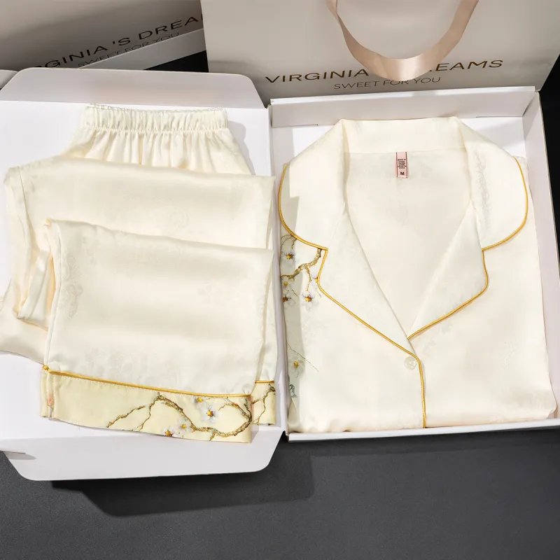 Shanghai Story Pajama Set Women's Beige-2