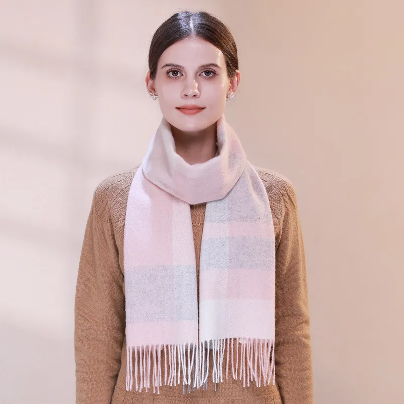 Shanghai Story Sheep Wool Knit Scarves Unisex-29