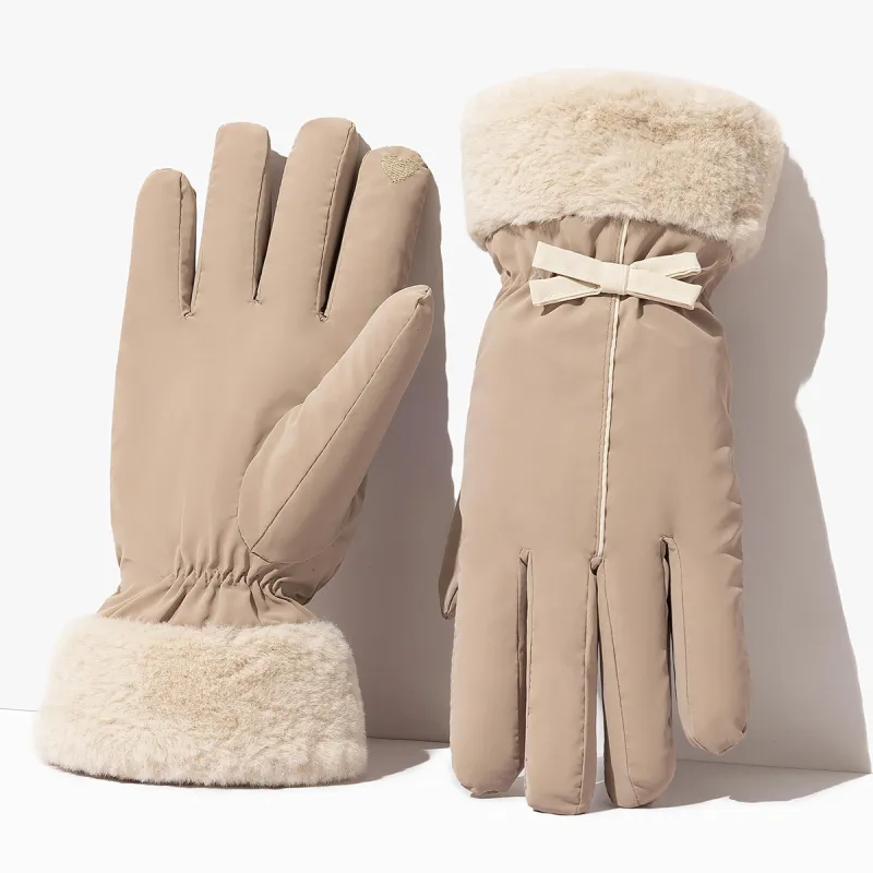 Shanghai Story Polyester Knit Gloves Women's-3