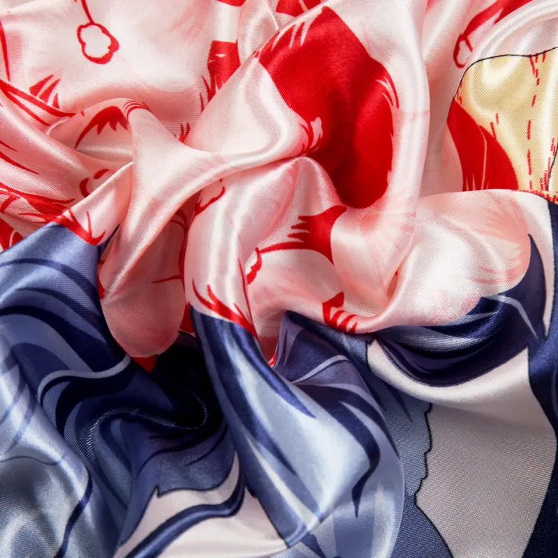 Shanghai Story 100% Polyester Silk Scarves Women's-44